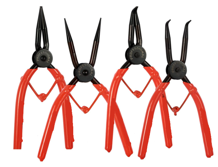 Trusa 4 clesti pentru sigurante cu varfuri diferite